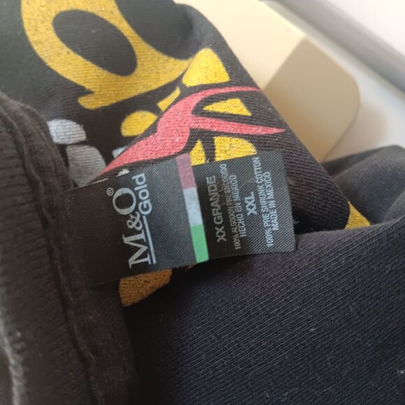 Cobra Kai Black Graphic T-Shirt XXL M&O 100% Cotton Short Sleeve Retro Style - Picture 4 of 4